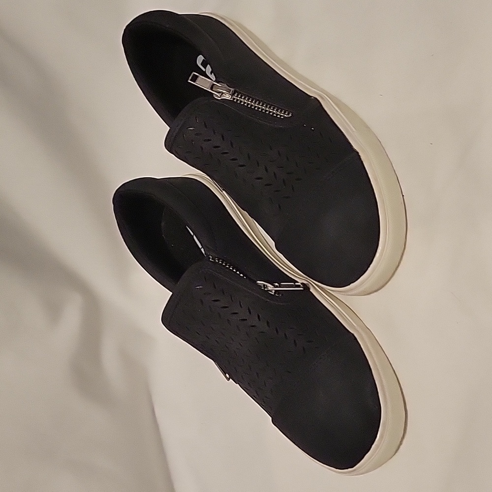 Black slip on shoes